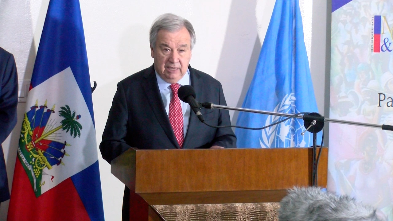 Antonio Guterres renouvelle son appel en faveur d'une intervention robuste en Haïti